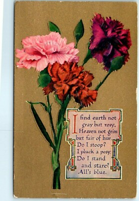 #ad Postcard Flower amp; Text Print