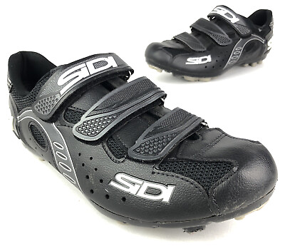 SIDI Cycling Shoes Men’s Size 44 US Size 10 Bicycle Road Two Bolt Hook amp; Loop