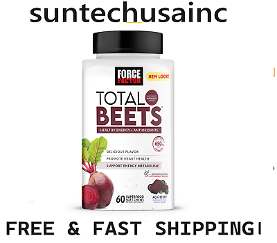 #ad Force Factor Total Beets Soft Chews with Beetroot Supplement 60 Chews