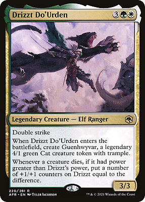 #ad MTG Drizzt Do#x27;Urden – Adventures in the Forgotten Realms Magic Card # 220