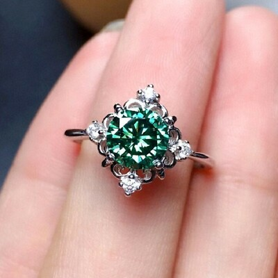 Elegant Cubic Zircon 925 Silver Filled Rings Women Jewelry Wedding Gift Sz 6 10