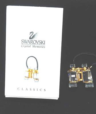 #ad SWAROVSKI Binoculars Crystal Figurine