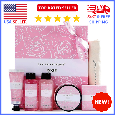 #ad Spa Luxetique Spa Gifts for Women Gift Set for Women Spa Kit for Women Rose