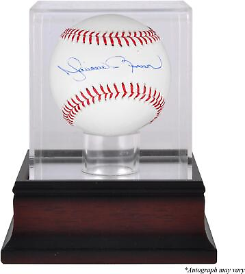 Mariano Rivera Yankees Signed Baseball and Baseball Display Case Steiner