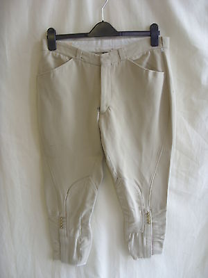 Ladies Crop Trousers Kaleidoscope UK 14 EU 40 beige 15% linen cotton 22quot;L 0499