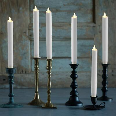 Luminara Battery Operated Flameless Taper LED Candles White Wax for Birthday 8#x27;#x27;