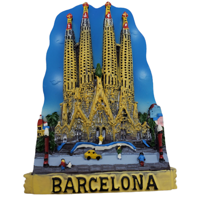 #ad Barcelona Fridge Magnet Souvenir Magnetic Travel Tourist Spain Landmark Sagrada