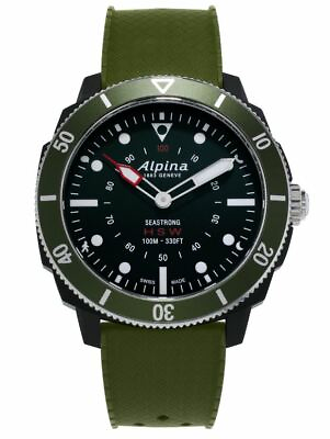 Alpina Men#x27;s Seastrong Swiss Quartz Horological Smart Watch 44mm AL 282LBGR4V6
