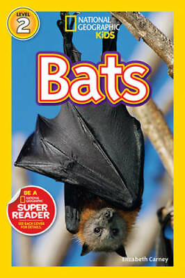 #ad National Geographic Readers: Bats Paperback By Carney Elizabeth GOOD