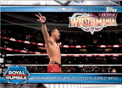 #ad 2019 Topps WWE Shinsuke Nakamura wins the 2018 Royal Rumble Match Royal Rumble