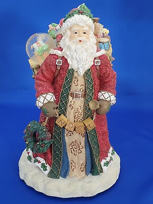 The San Francisco Music Box Company Santa Claus W Small Snow Globe 8quot;Tall