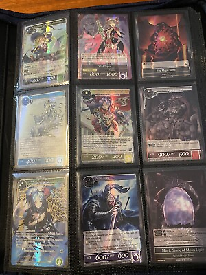 #ad Force of Will TCG HOLO Lot With Binder Includes 164 Uniques 360 Total Cards