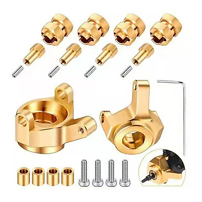 #ad Steering Knuckle Cup Steering Cup 4MM Widening Combiner Brass For Axial 90081