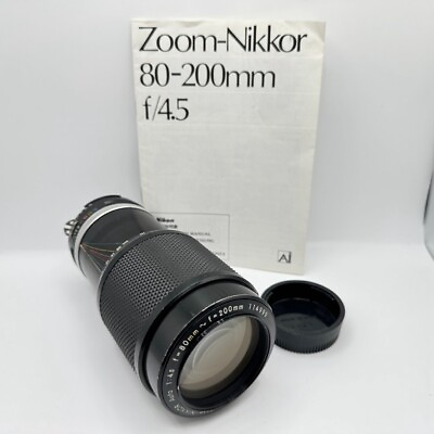 #ad Nikon Zoom Nikkor Auto 80 200mm f 4.5 MF Telephoto Zoom Lens