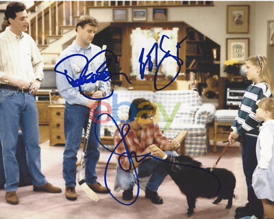 BOB SAGET JOHN STAMOS DAVE COULIER CAST SIGNED FULL HOUSE 8X10 PHOTO reprint