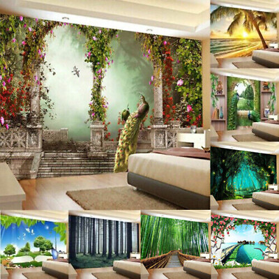 Large Forest Wall Hanging Tapestry Beauty View Blanket Decor Bedspread Home Gift