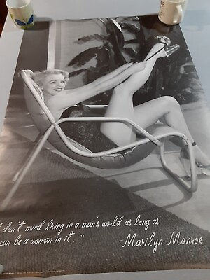 #ad Marilyn Monroe Bathing Suit Poster Reprint 24 By 26 GC 2004