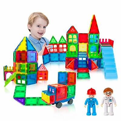 60 Pcs Magnetic Tiles Building Blocks Kids Toys Gifts For Boy Girls 3 9 Year Old