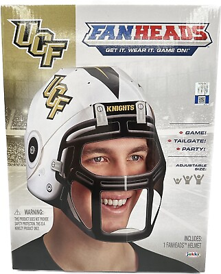#ad NFL UCF Knights Fanheads Helmet For Game Tailgate Party Adjustable Size NIB