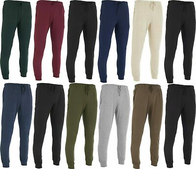 Men#x27;s Casual 100% Cotton Soft Knit Pajama Bottom Loungewear Pants With Pockets