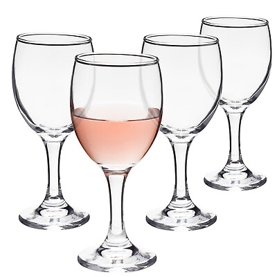 Stemmed Wine Glass Set of 4 for Wedding Housewarming Anniversary 4.5 oz