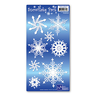 #ad Snowflakes Magnet Pack