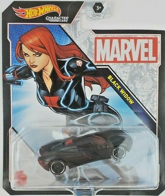 #ad Hot Wheels Marvel Black Widow Character Car Version New Release