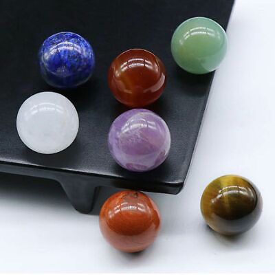 #ad 7PCS Chakra Stones Crystal Reiki Healing Energy Palm Natural Gemstone Quartz HOT