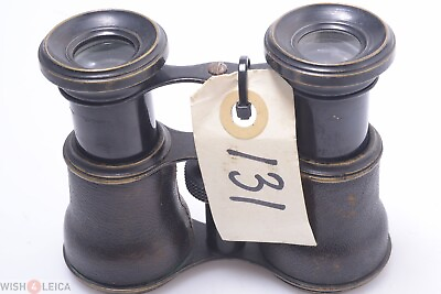 ✅ BINOCULARS DOUBLE TELESCOPE FRENCH GERMAN ENGLISH? ALL BRASS SMALL ANTIQUE