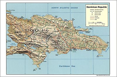 #ad #ad Poster Many Sizes; Cia Map Of Dominican Republic 2004