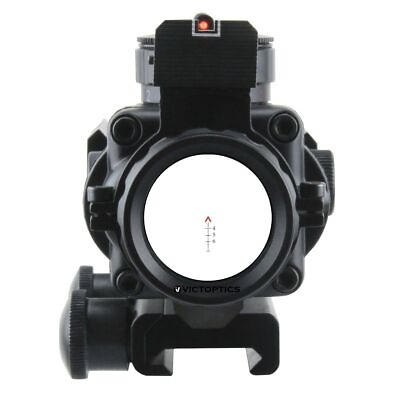 Black Prism Rifle Optical Scope Rear Iron Sight Tactical For Airsoft Hunting