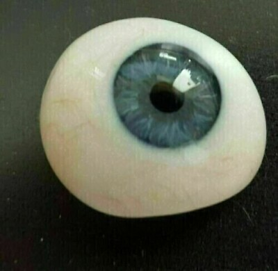 Vintage Human Prosthetic Eye Antique Glass Artificial Blue Eye