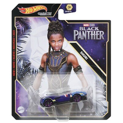 #ad Hot Wheels Marvel Black Panther Shuri Character Car Version New