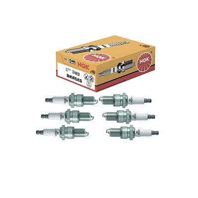NGK Set Of 6 Spark Plugs BPR4ES Solid for Dodge Chrysler Chevrolet GMC Plymouth