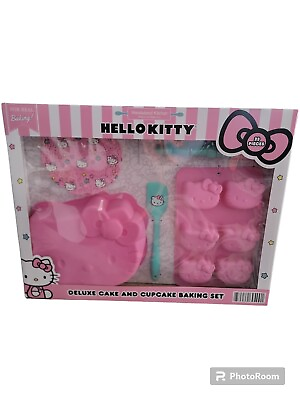 #ad #ad Hello Kitty Deluxe Cake and Cupcake Baking Set 23 pieces with Recipes