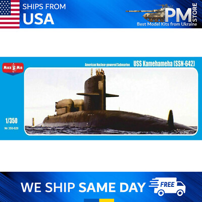 #ad Mikro Mir 350 029 SSN 642 Kamehameha with DDS American Submarine model 1 350