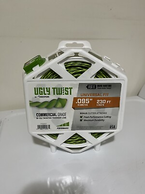 #ad Shakespeare Ugly Twist 0.095 in x 230 ft Spooled Trimmer Line