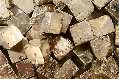 #ad Pyrite Cube Crystals 1quot; 1 2 OzThird Eye Chakra Metaphysical Raw Healing Crystal