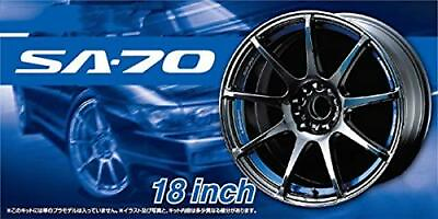 Aoshima 1 24 Car model wheel No.72 Weds Sport SA 70 18 inches 8711
