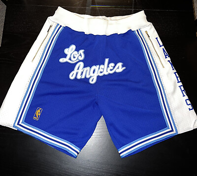 Lakers Mitchell amp; Ness Authentic Shorts 96 97 Custom Zipper Pockets amp; Logo Kobe