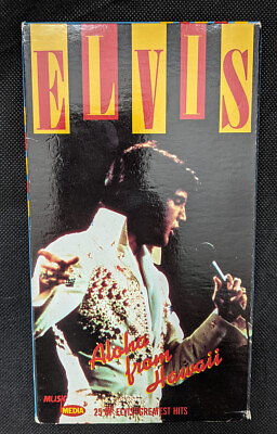 Elvis Presley Aloha From Hawaii Concert Music Media Rare VHS Tape 📼