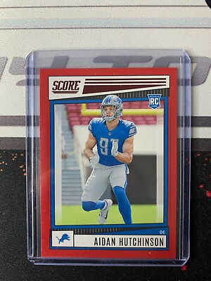 #ad 2022 Panini Score Aidan Hutchinson Red Rookie RC #307 Lions SP