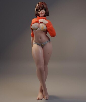 #ad 1 24 RESIN FIGURE Model Kit 80mm Sexy Hot Girl Unassembled Unpainted Toy NEW
