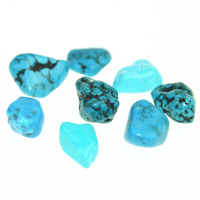 #ad 1Pc Natural Tumbled 20 35mm Stone Turquoise Crystal Healing Reiki Mineral