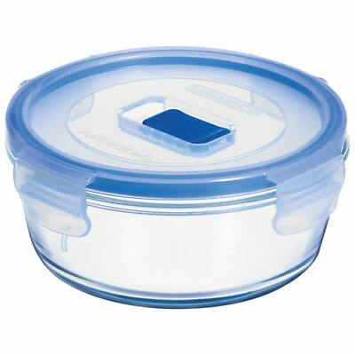 Luminarc Pure Box Round with Snap Lock Vented Lid 2.8 Cup 5.25quot; x 5.25quot; x 2.23