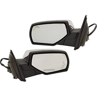 #ad #ad Pair Set of 2 Mirrors Driver amp; Passenger Side Heated for Chevy Left Right GMC