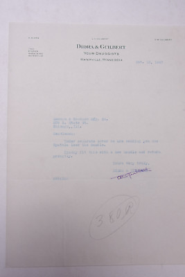#ad 1927 Lamson Goodnow Didra and Guilbert Waterville MN Letter Ephemera L943E