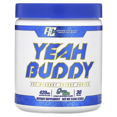 #ad Signature Series Yeah Buddy Pre Workout Energy Powder Green Apple 9.5 oz