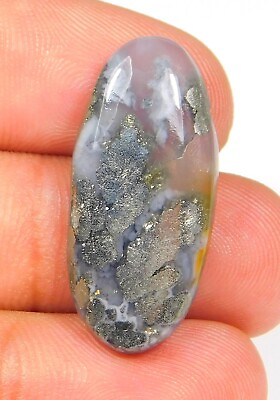 #ad 25.CT 100% NATURAL MARCASITE PYRITE OVAL CABOCHON LOOSE GEMSTONE BR=264
