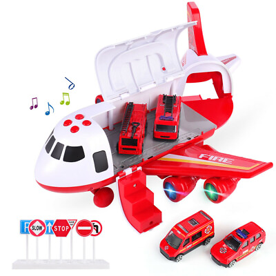 Airplane Car Toy Playset Airplane Vehicles Toys for Kids Children Best Toys Gift
